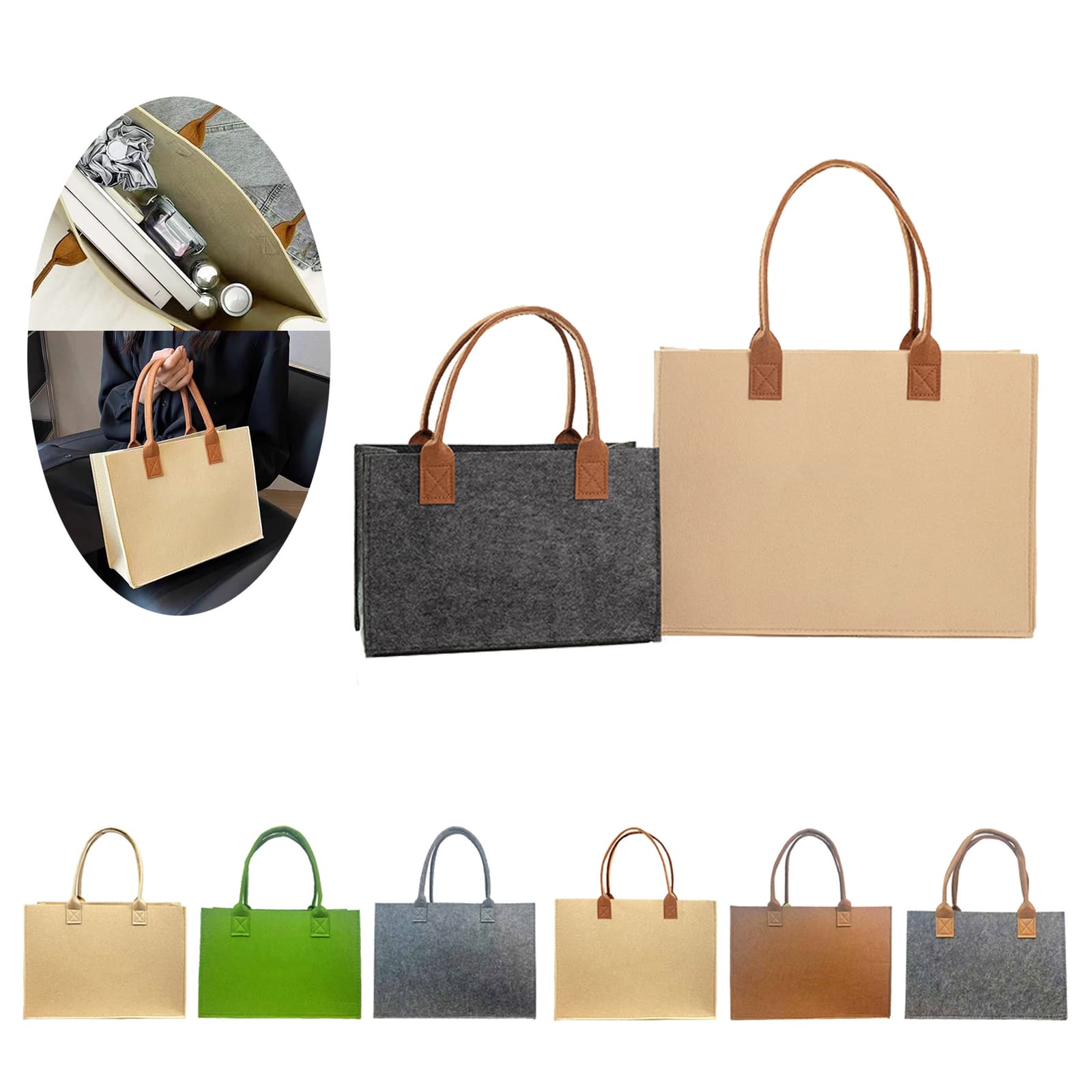 RTS Kate 38x28x15cm Felt Tote Bag