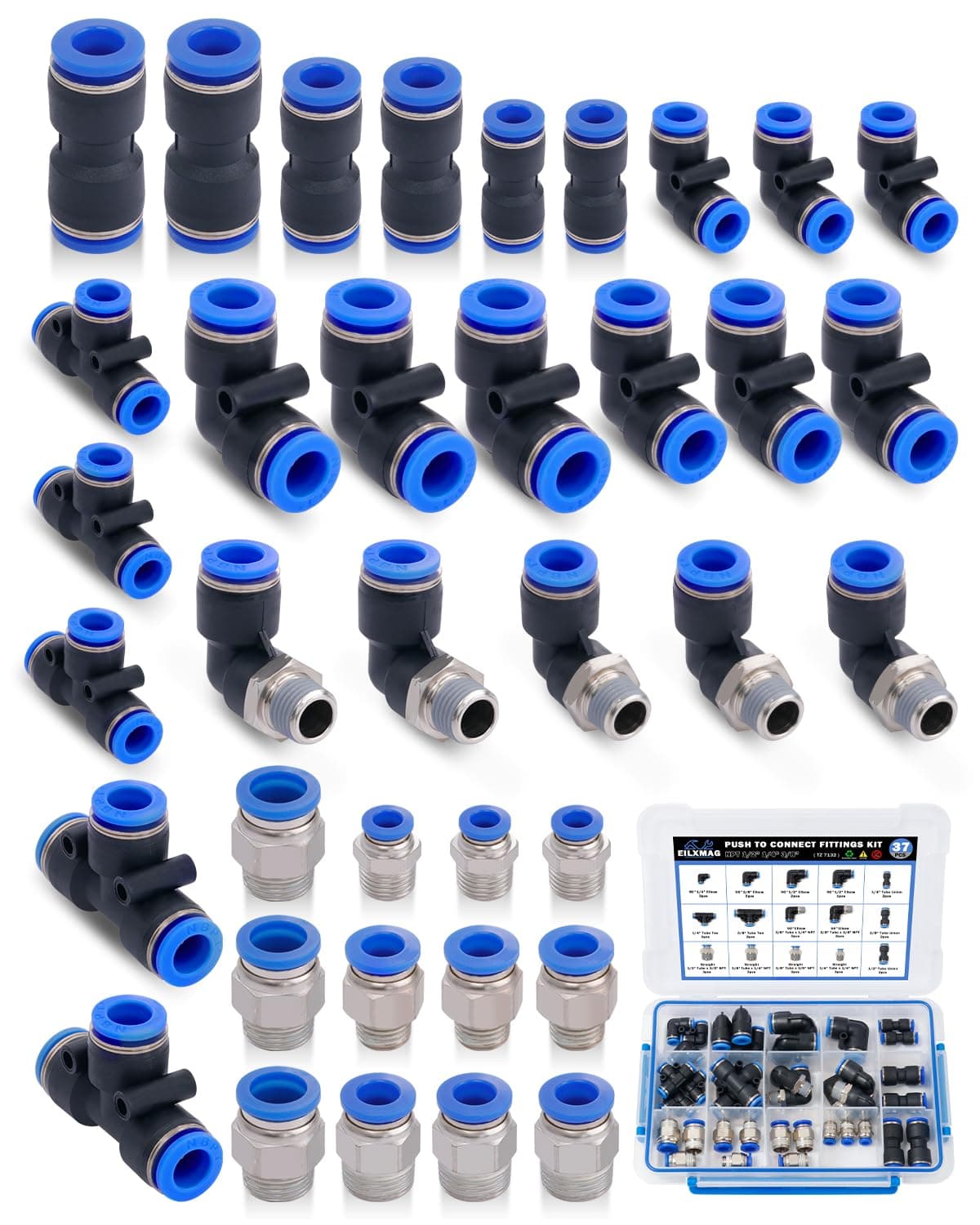 Quick Connect Coupling, Good Air Tightness Rubber O Rings Easy To Install Adapte