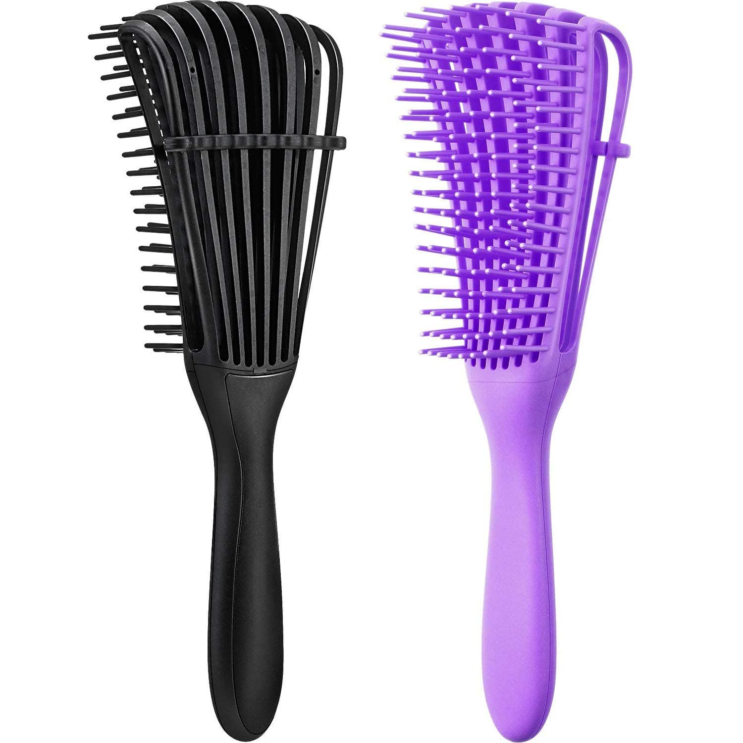 Pain-Free Detangling Brush for Curly Natural Hair - Designed for 3/4abc Textures