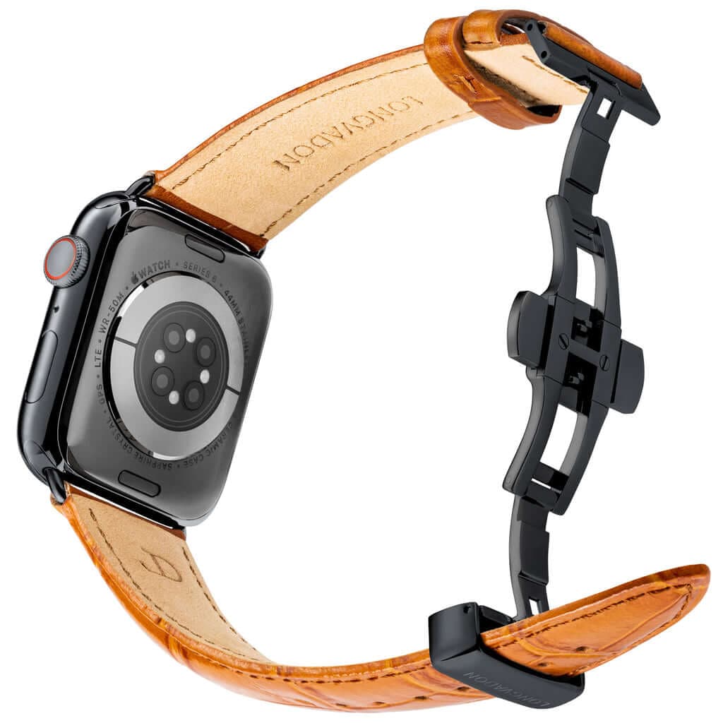 Watch Band Matte Whiskey Brown/Black