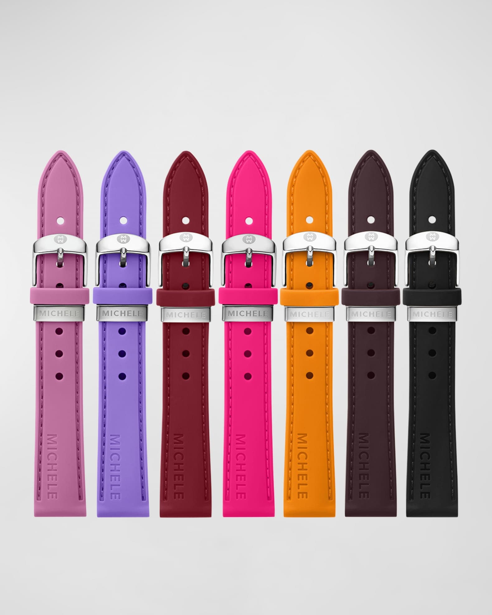 5- Pack L Color Red Rainbow Loop Watch Bands 0.8 x 6.7 Inch  Fits 38mm/40mm/41mm