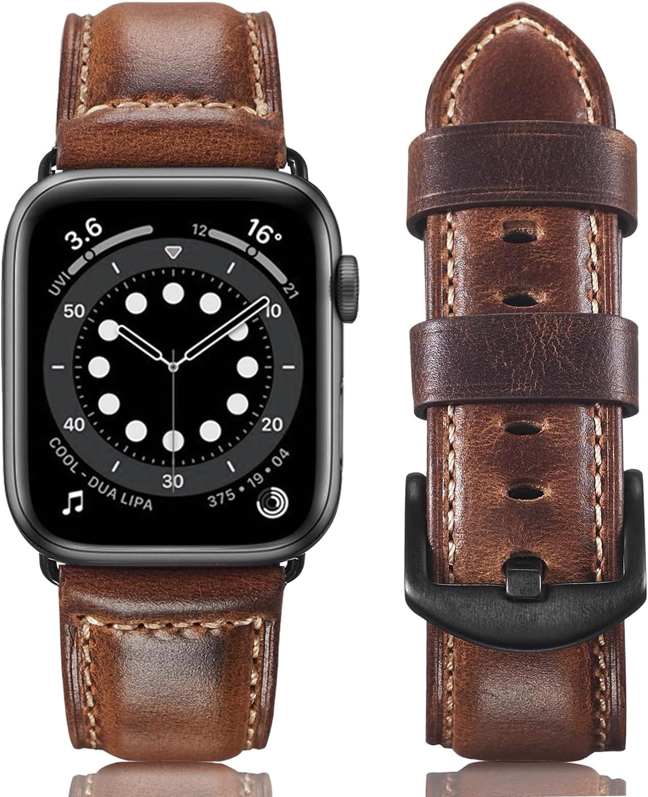 men's Iwatch Classic series leather Band Size 42-44 Medium Luxury