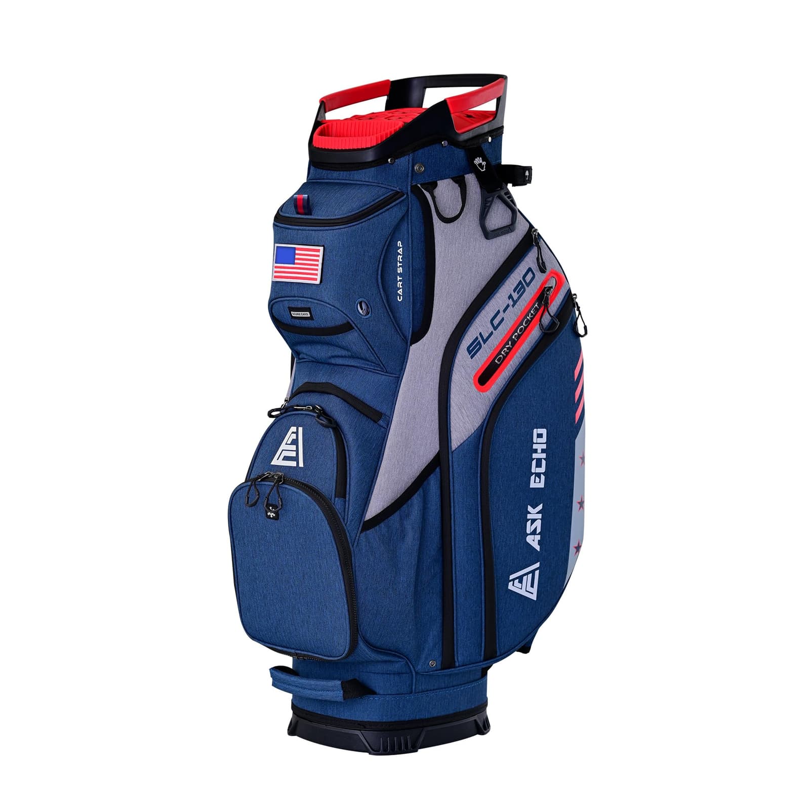 ASK ECHO Golf Bag with Wheels -  used open box