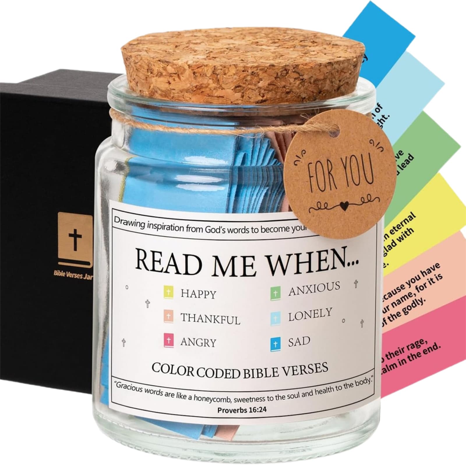 Uplifting Bible Verses in a Jar, Encouragement, and Inspiration for Daily Reflec