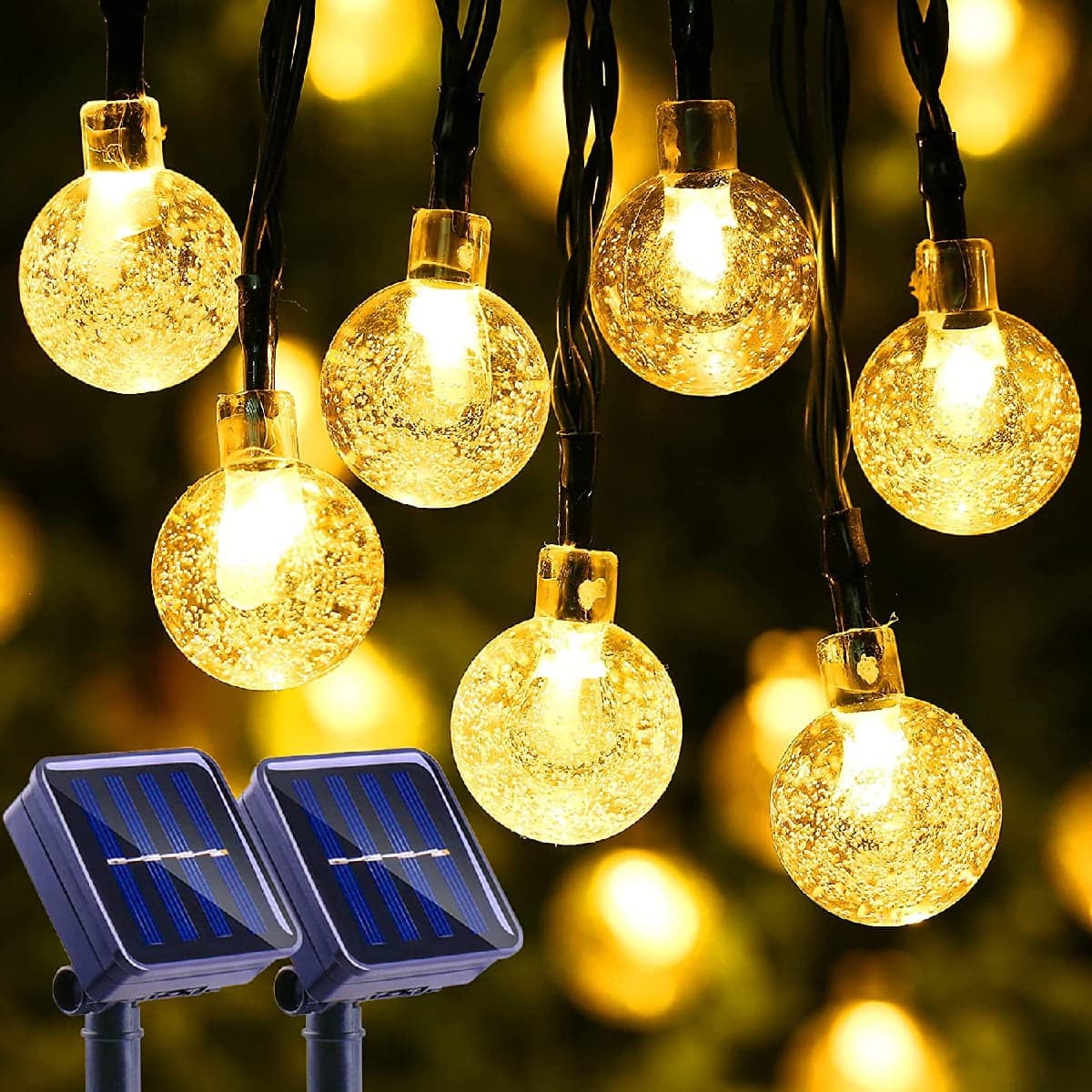Solar String Lights LED Outdoor String Lights -Shatterproof,Waterproof