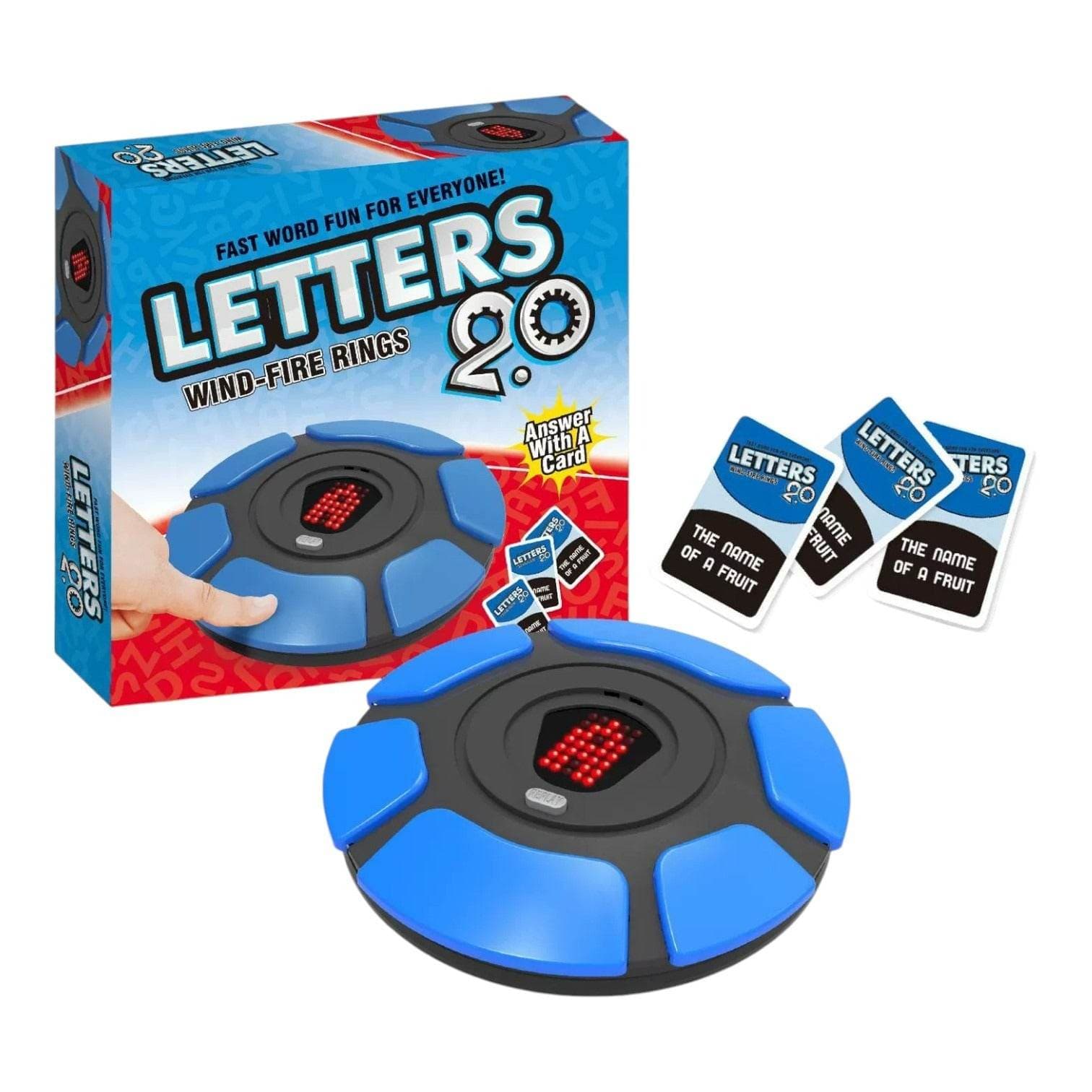 letters WIND-FIRE RINGS