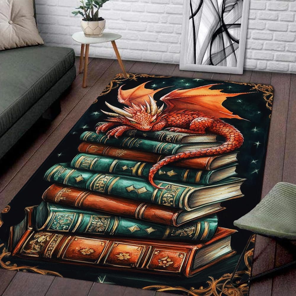 Dragon themed rug