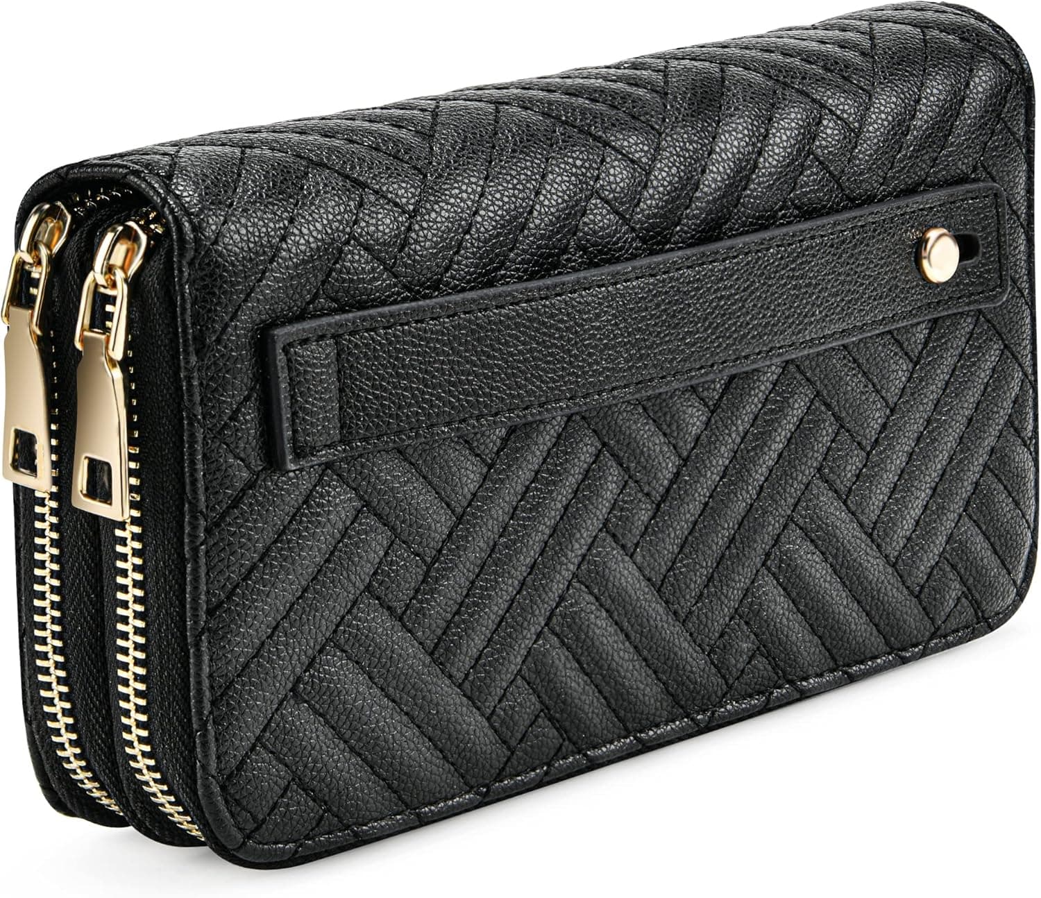 DUAL ZIPPER WALLET WITH HAND STRAP | RFID BLOCKING PROTECTION