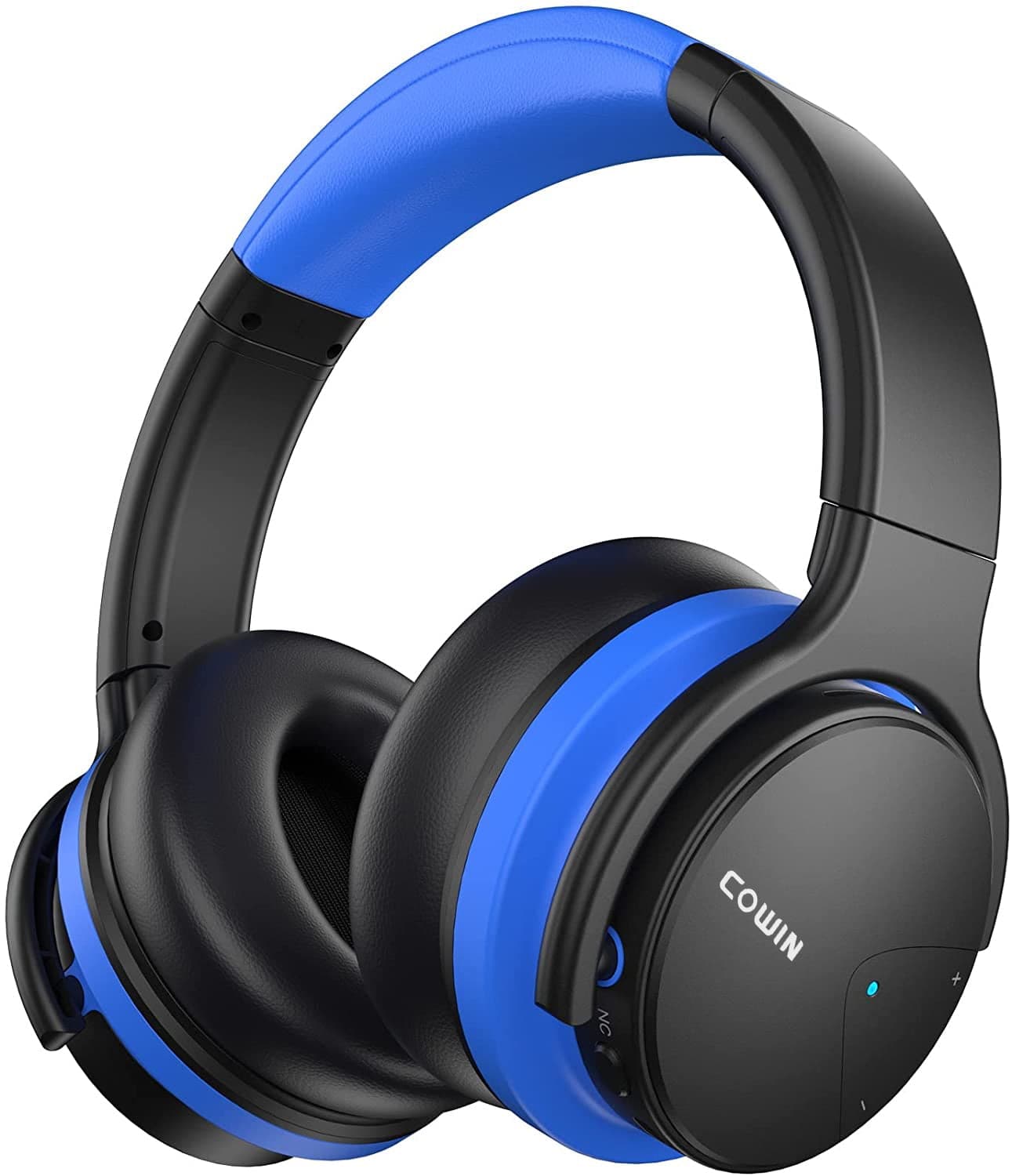 Cowin E7 Active Noise Cancelling Bluetooth Over-Ear Headphones with Mic, 30-Hour Playtime, Black