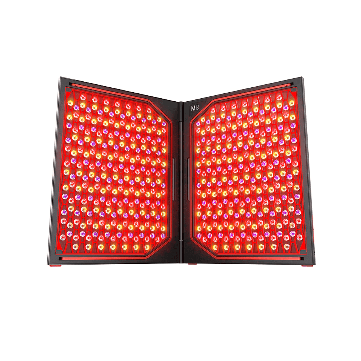 Jmoon FlexGlow Light Therapy Device, Foldable Red, Infrared and Blue LED Panel, 1040 cm2 Area, 464 LEDs, 3 Modes, Pink