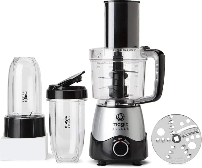 Magic Bullet MB50200 Kitchen Express 250W Personal Blender and Mini Food Processor, 3.5-Cup Work Bowl, Silver