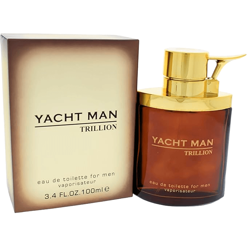 Yacht Man Trillion by Myrurgia Eau de Toilette Spray for Men, 3.4 fl oz / 100 ml