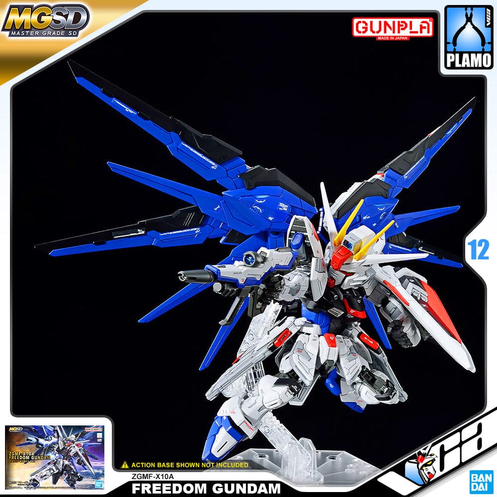 Bandai Spirits MGSD ZGMF-X10A Freedom Gundam Master Grade SD Model Kit, Gundam SEED, Item 5064257
