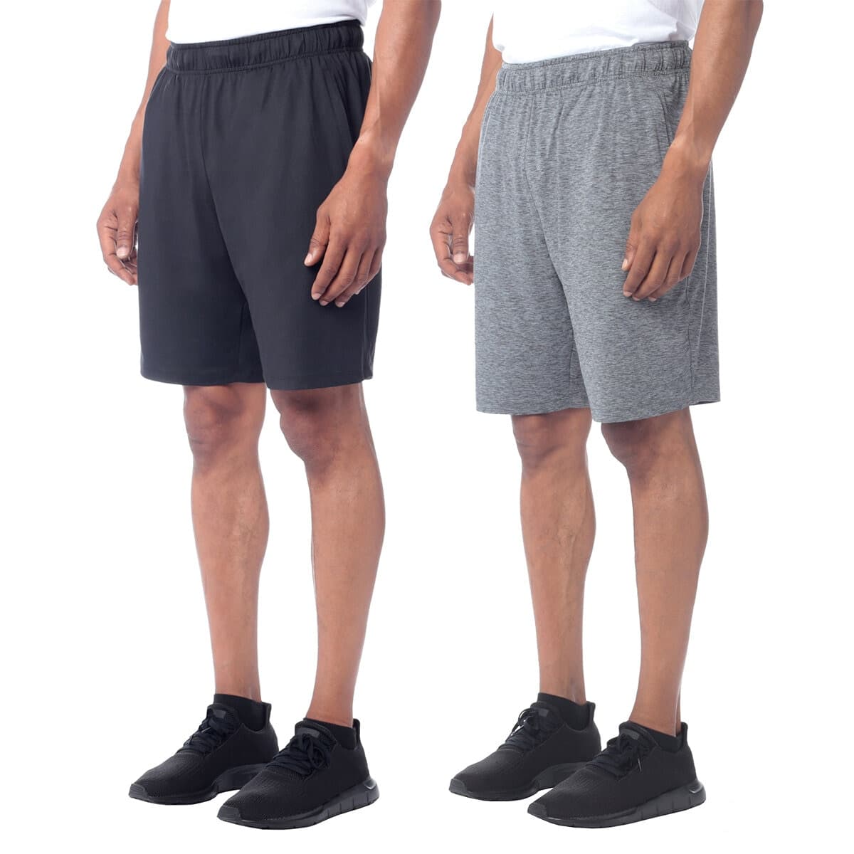 3packs Men's Performance Shorts L red/grey/dark grey