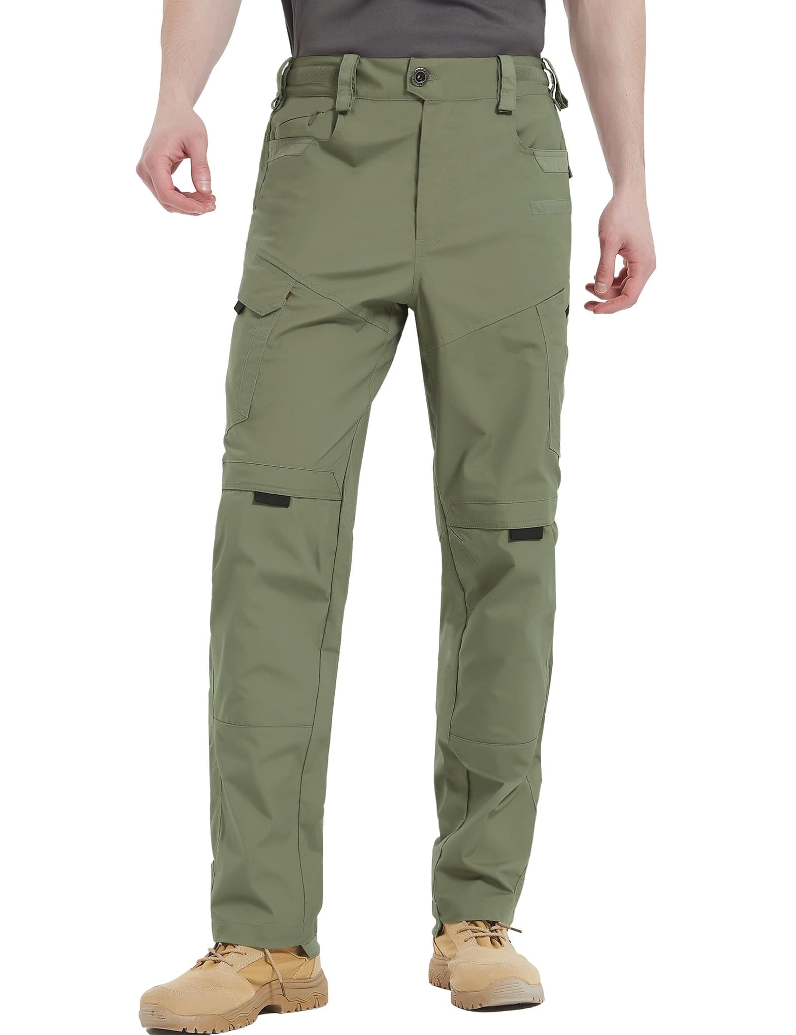 New-Work's Men's Tactical Trouser...Pants Lightweight Waterproof Olive W28L34