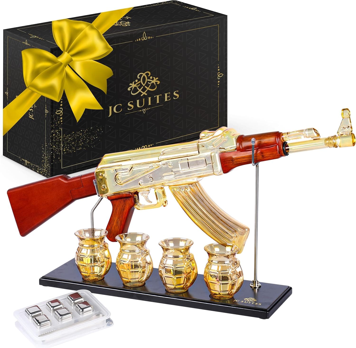 AK47 Gun Decanter 4 Glass set