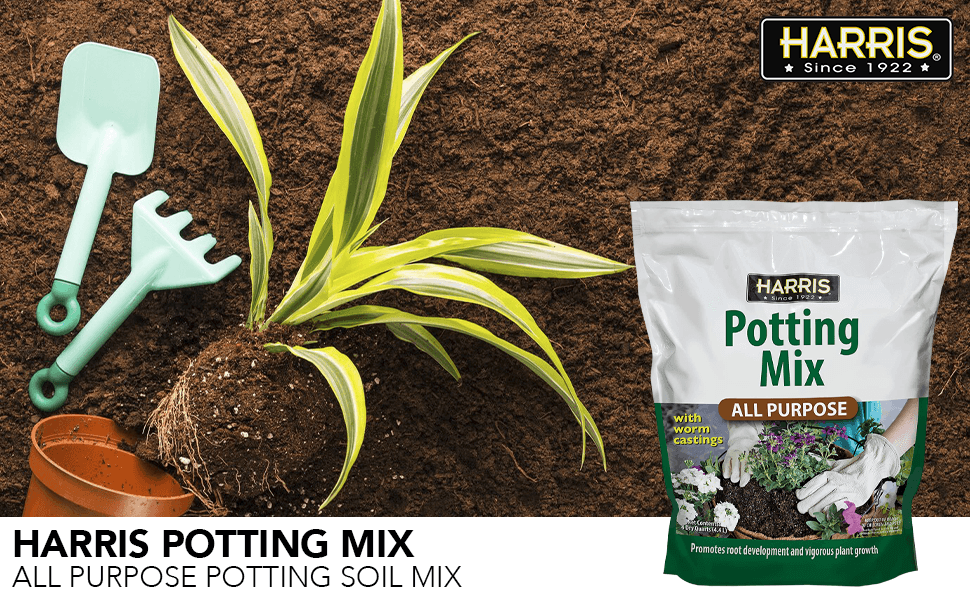Harris All Purpose Premium Potting Soil Mix with Worm Castings and Other