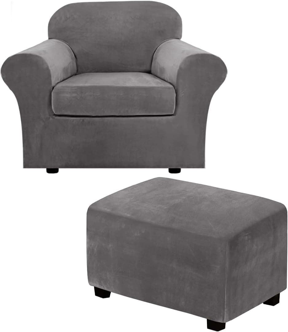 Velvet Furniture Slipcovers for sale  grey