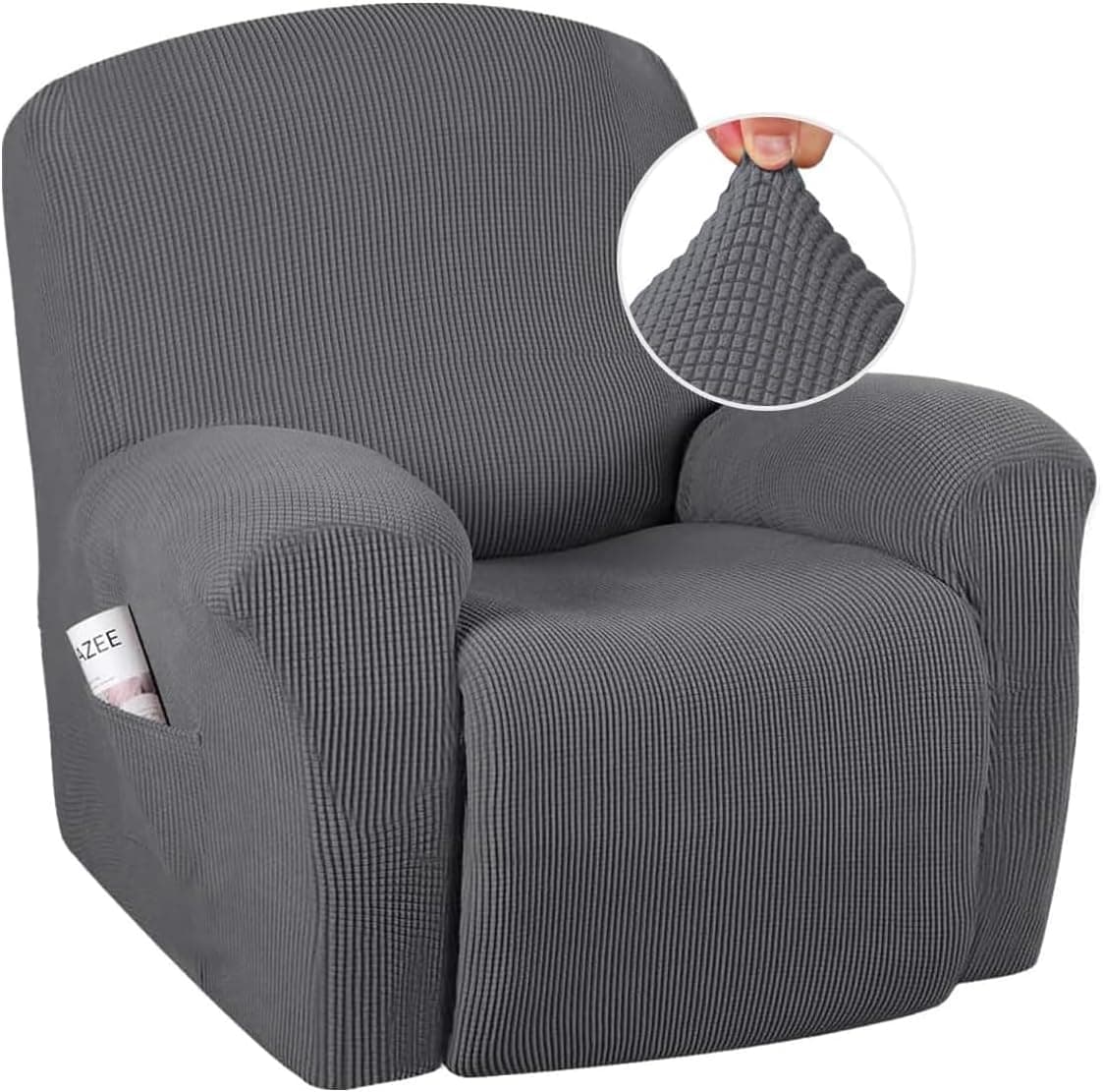 H.VERSAILTEX Super Stretch Recliner Couch Covers Chair Cover Form Fitted Non Sli