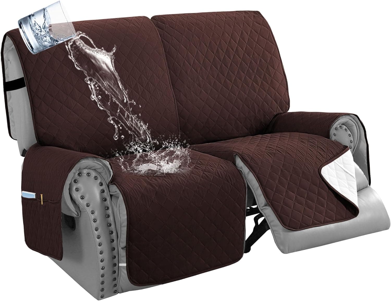 Sofa Slipcovers Reversible Quilted Loveseat Couch Cover Water Resistant Furnitur