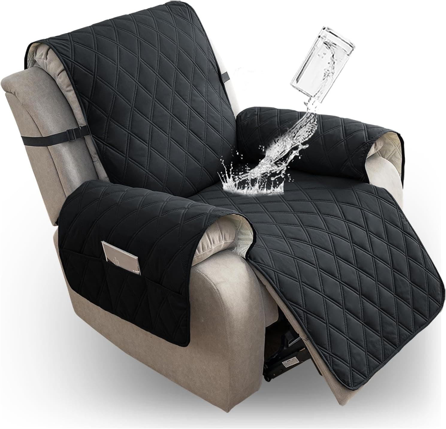 Recliner Cover - BLACK - New