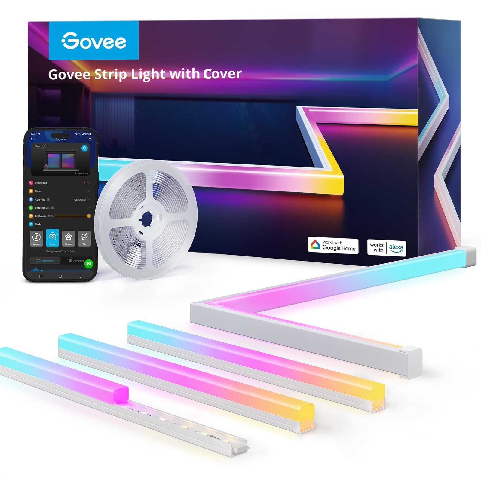 Govee Dreamcolor LED Strip Light 2*5m/2816.4ft 48W