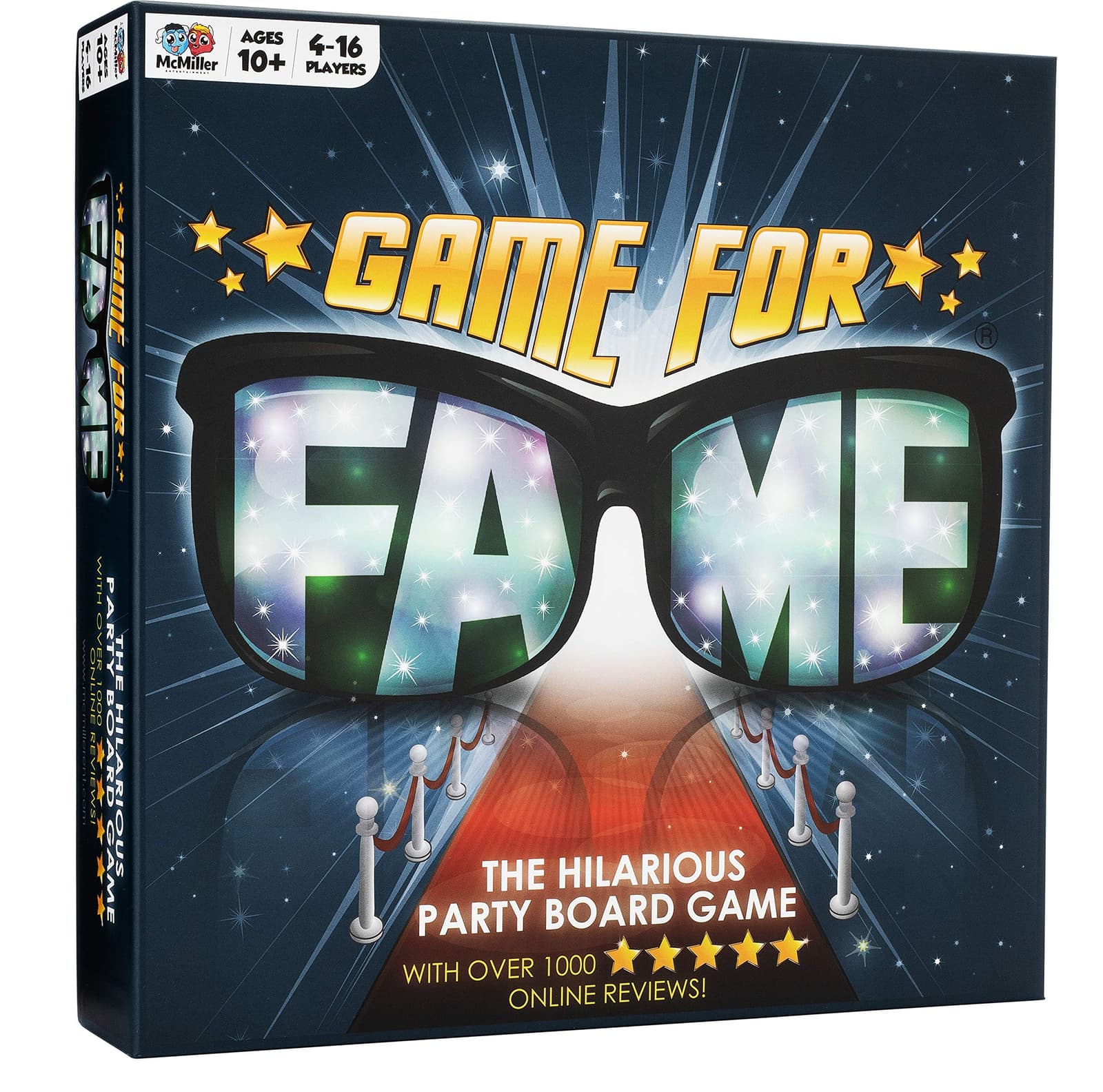 Game For Fame The Hilarious Party Board Game Ages 10+ 4-16 Players
