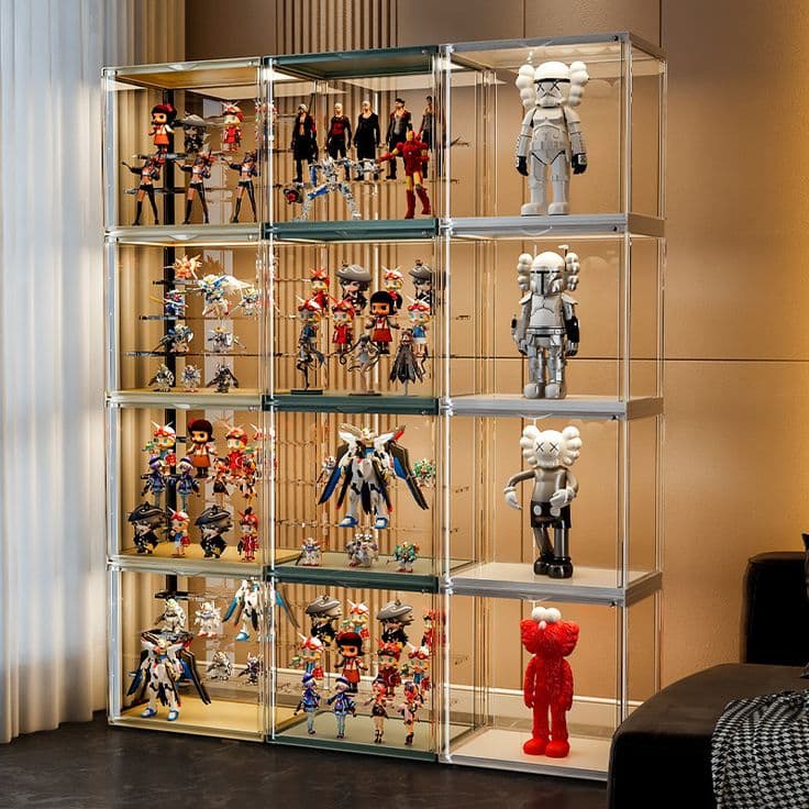 Practical Blinds Box Figure Display And Storage Solution Wall Mounted Sturdy