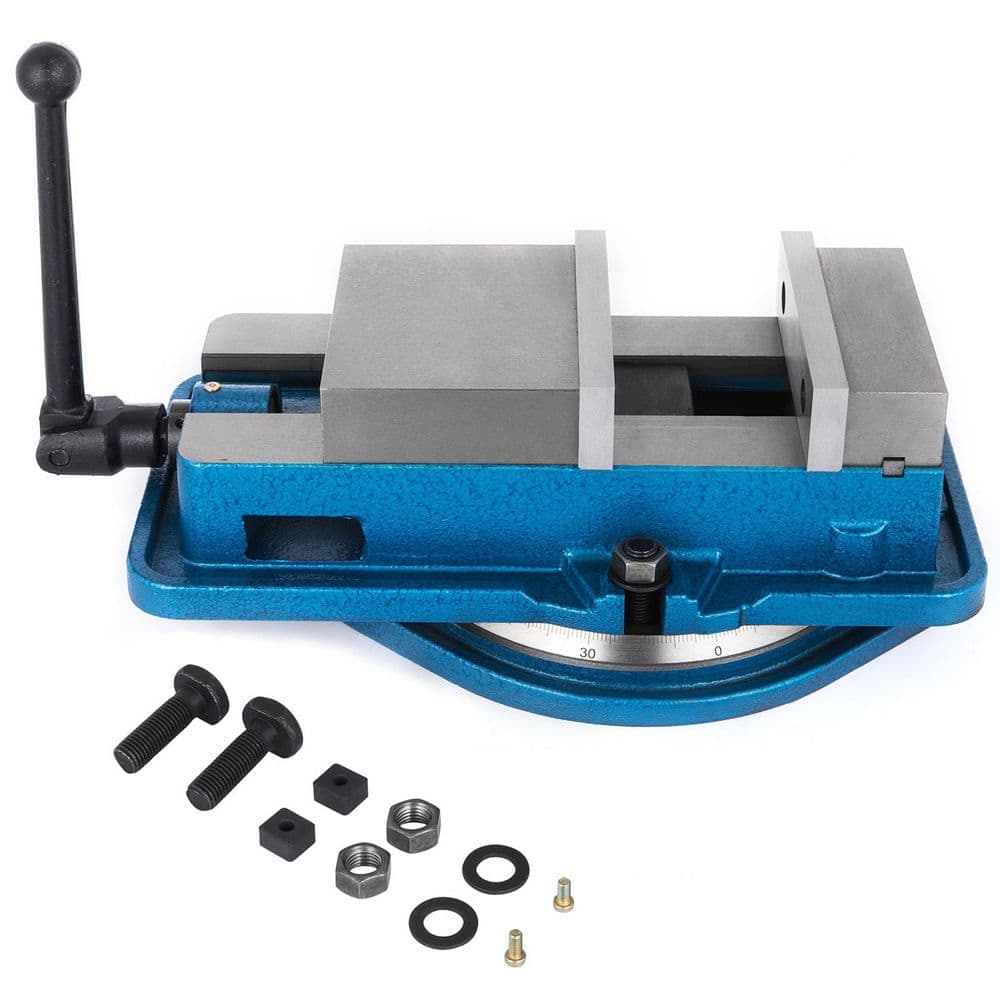 Heavy Duty Milling Vise 3 in. Bench Clamp Vise with 360 Degree Swiveling Base