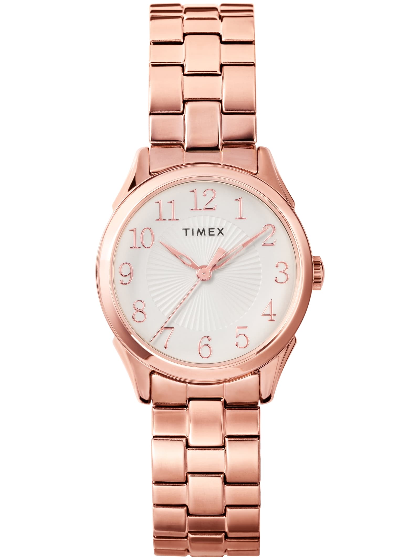 Time100 Simple Women's Watches Rose Gold Stainless Steel Mesh Band Waterproof 50