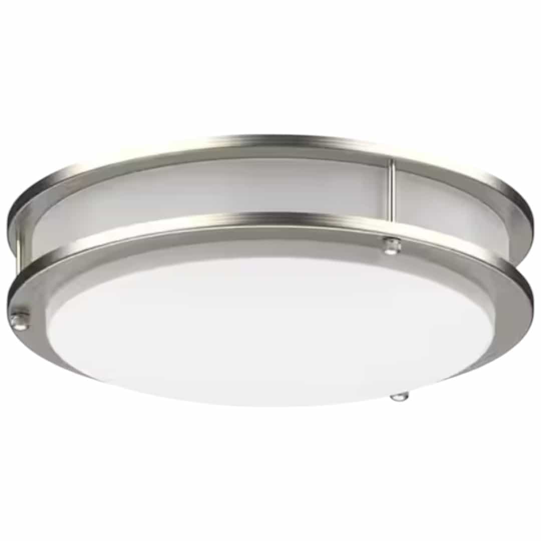 12” Modern Slim LED Flush Mount Ceiling Light – Oil Rubbed Bronze, 4000K Neutral