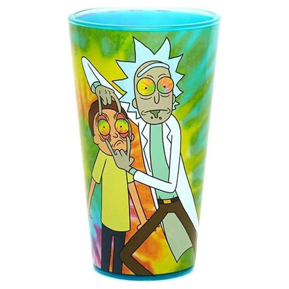 RICK & MORTY 16oz PINT DRINKING GLASSES GIFT SET OF 4 ADULT SWIM BNIB