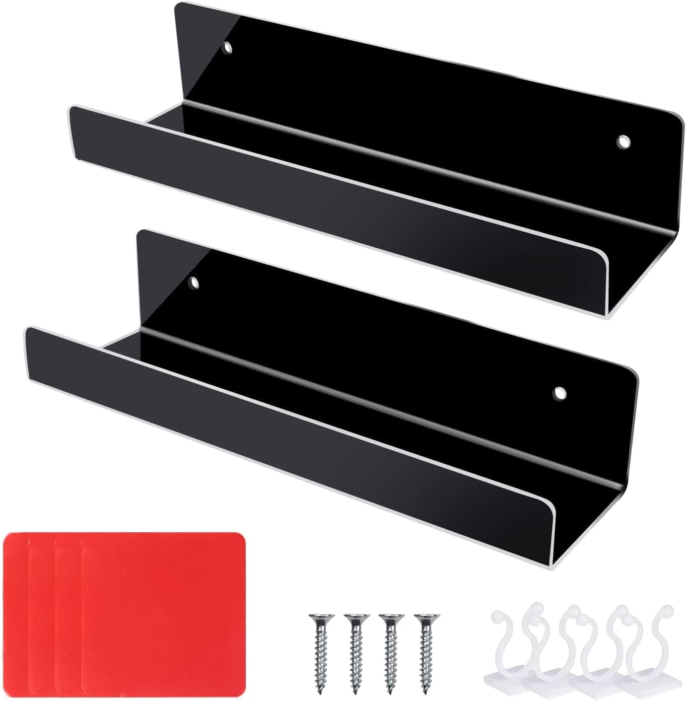 Versatile Wall Shelves , Size: L10"  × H1" × W 7"