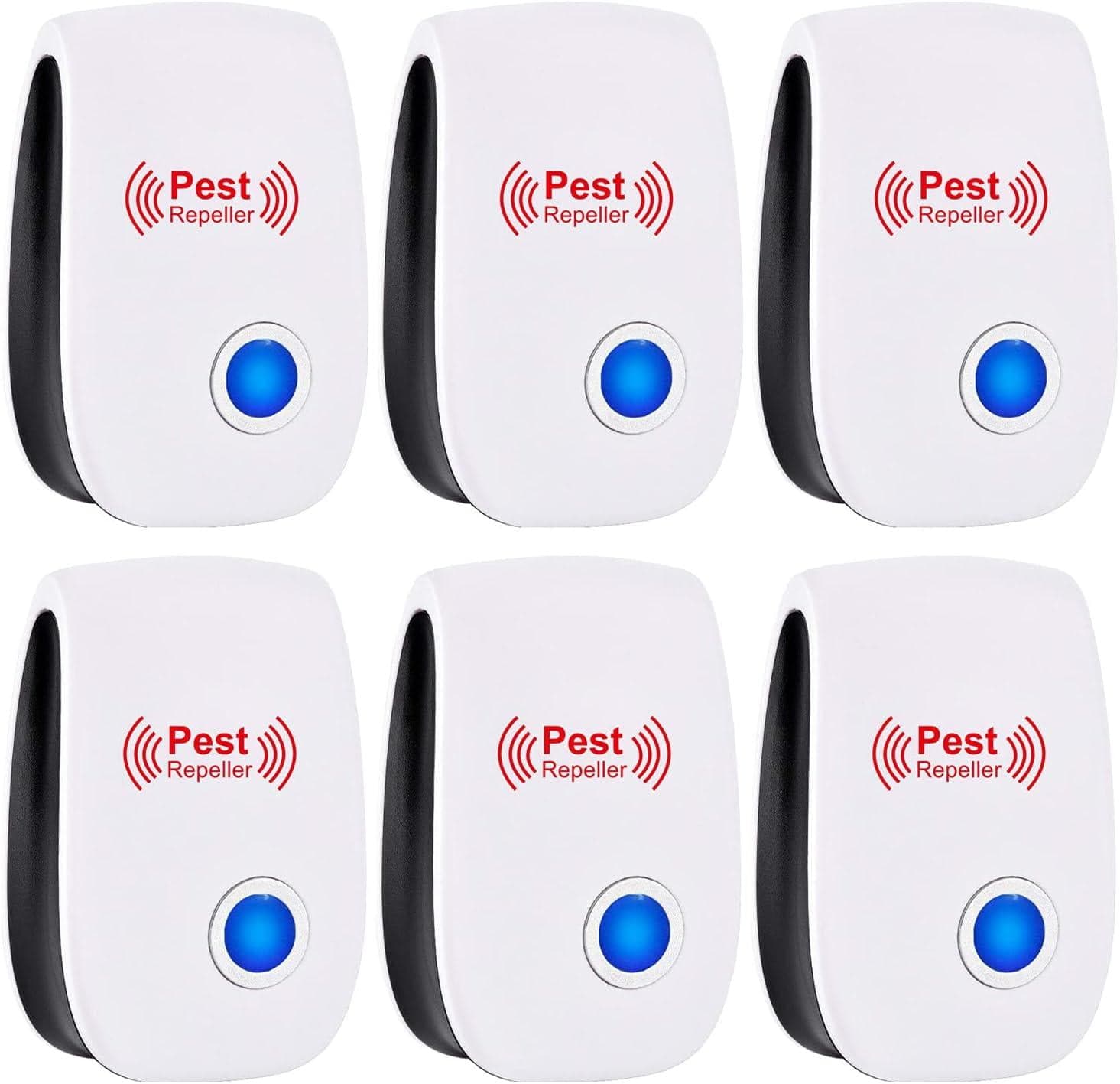 White Ultrasonic Pest Repeller –  Insect & Rodent Repellent