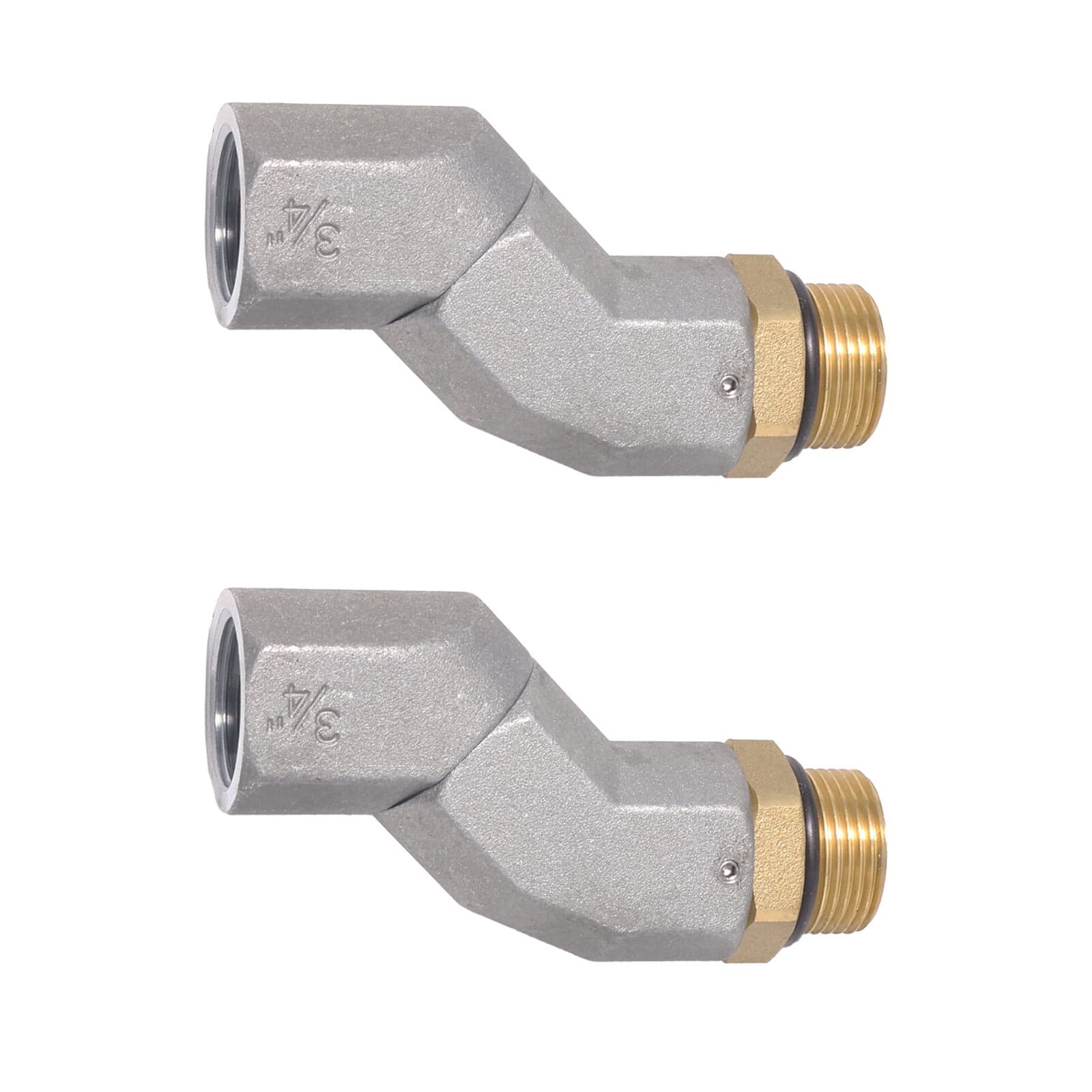 Universal Piece of 2 Fuel Hose Swivel 3/4 Inch NPT 360 Rotate for Fuel Nozzle