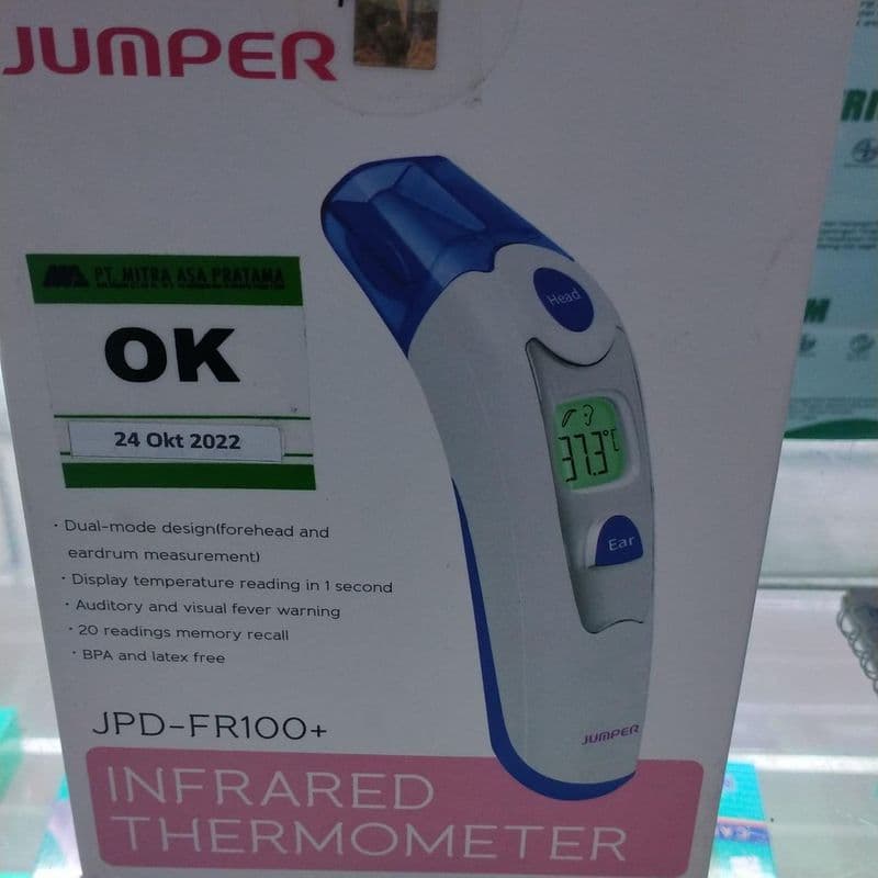 NEW Jumper Digital Infrared Forehead Thermometer JPD-FR100 Non-Contact Multi-Use