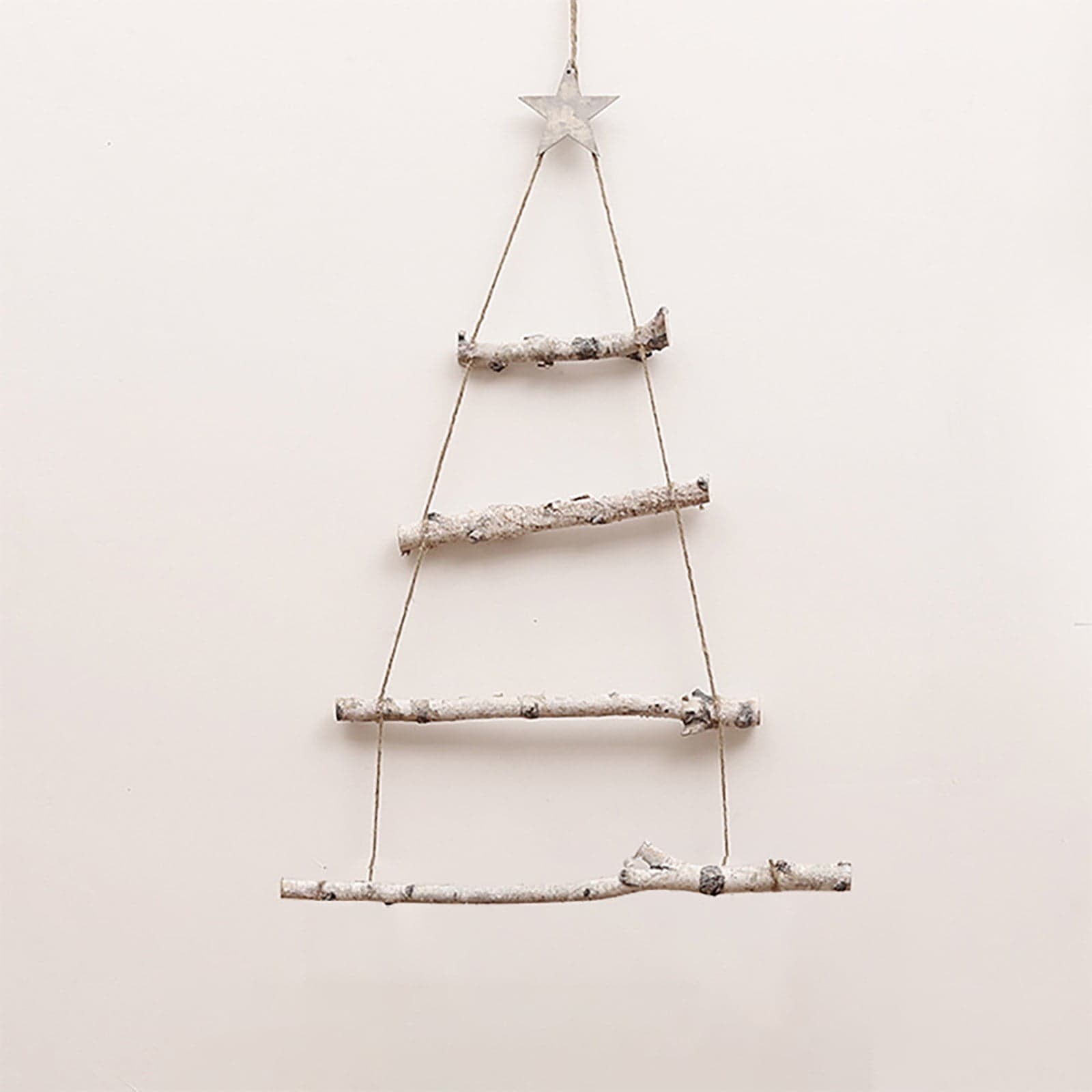 Vita Domi 46" Rustic Wood Hanging Christmas Tree Wall Decoration