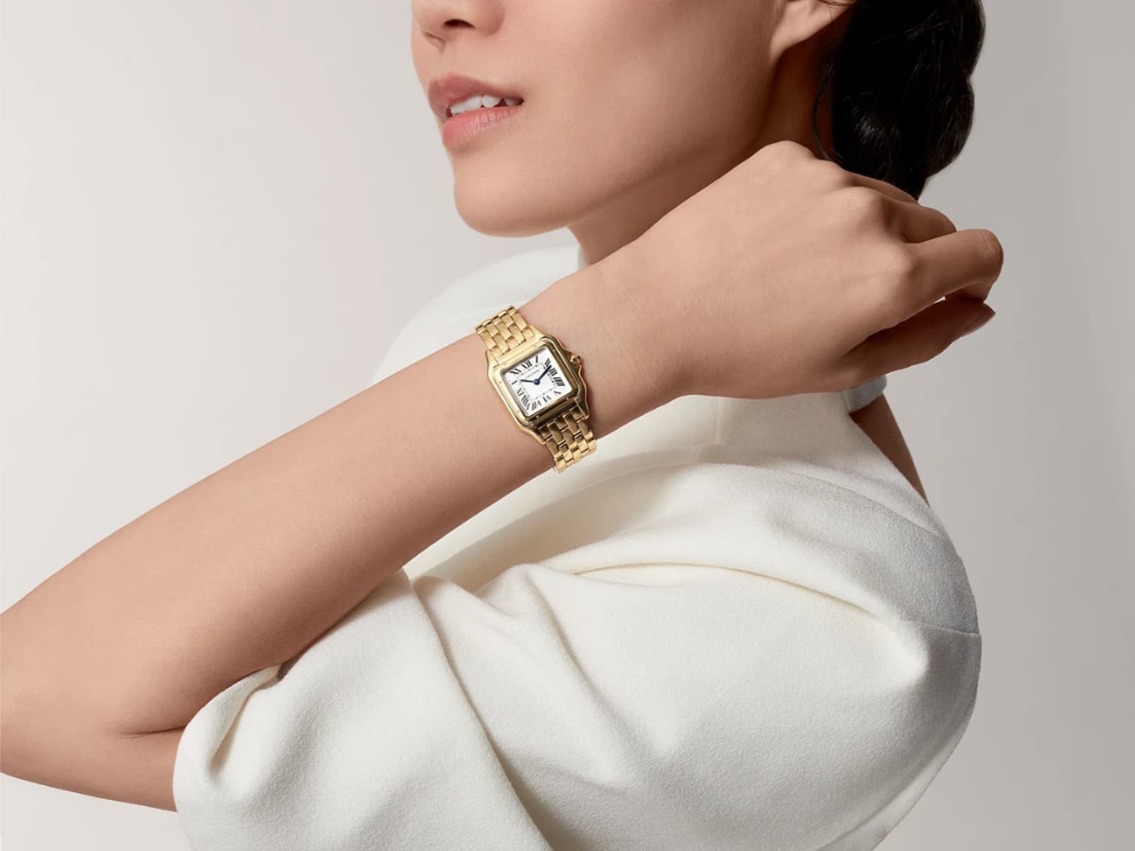 Ladies Watch High-end Ceramic Embossed Background Diamond #W50352L.02A