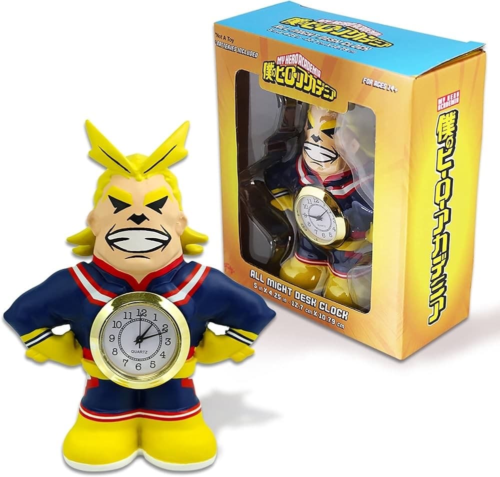 ALL MIGHT DESK CLOCK NEW