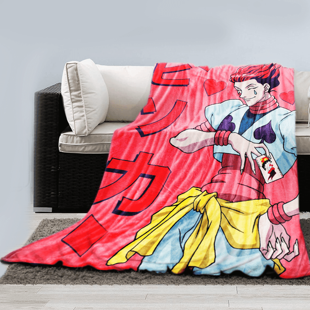 Just Funky Hunter x Hunter Hidoku Fleece Lightweight Blanket Bedding Hisoka