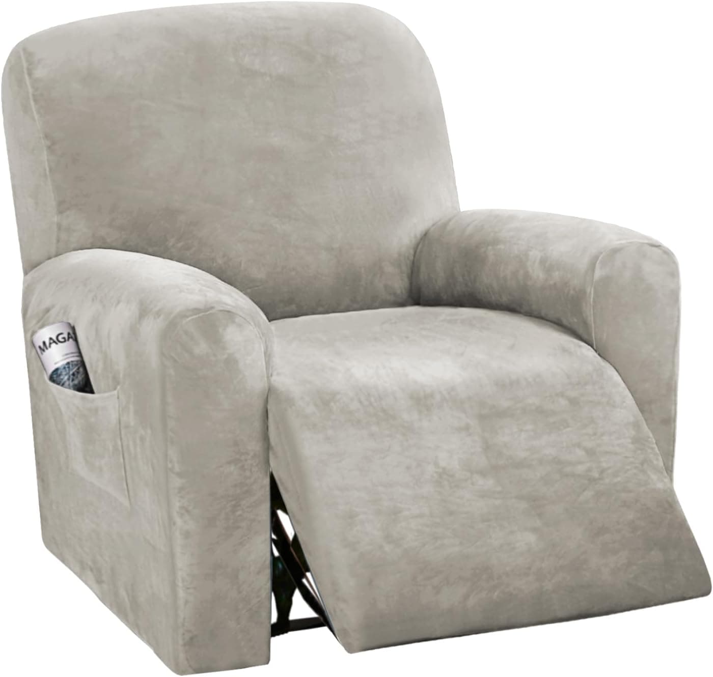 H.VERSAIL TEX Recliner Sofa Covers Velvet Stretch Recliner Couch Cover Sofa Cove