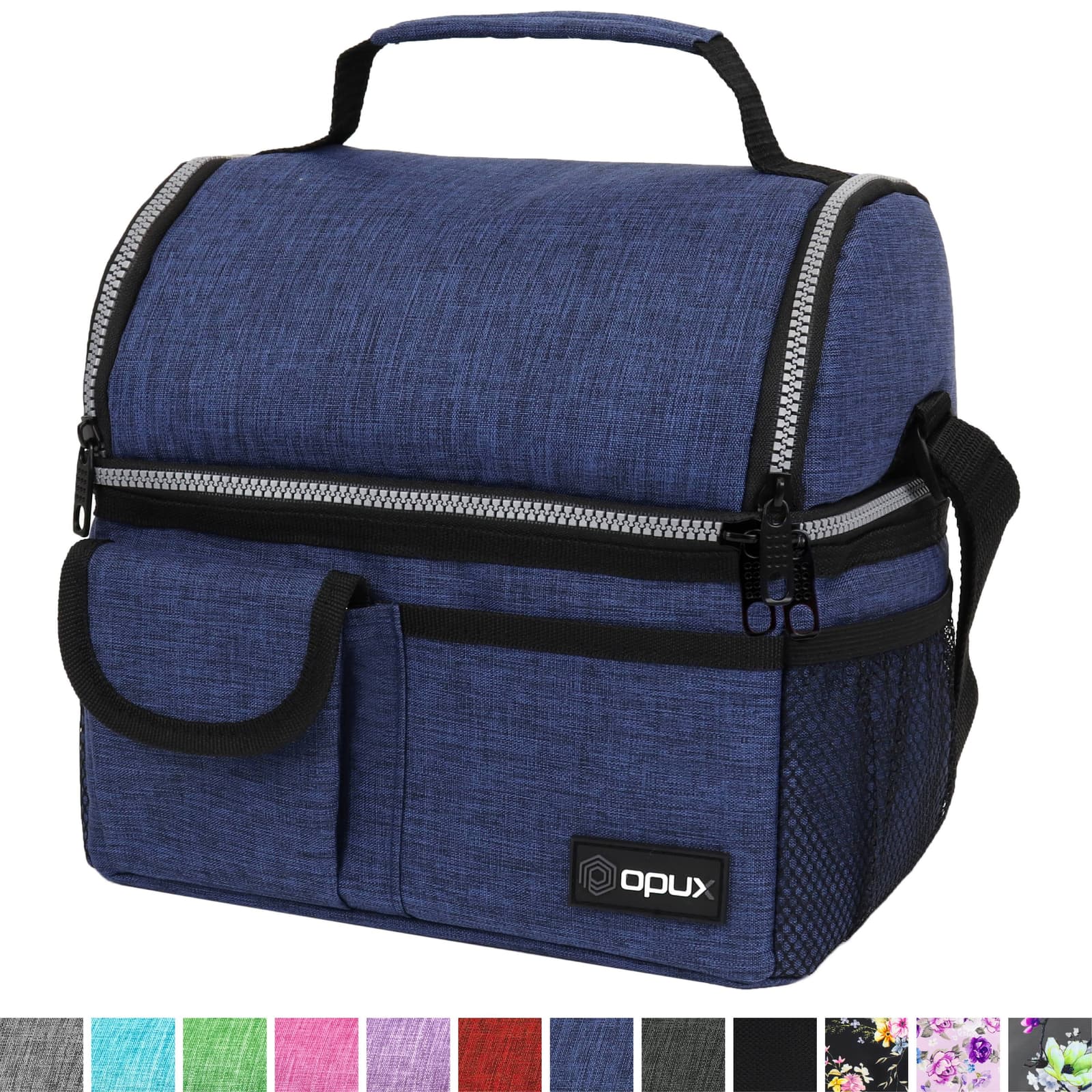 Reusable Waterproof Lunch Box With Pocket, Tote Lunch Bags For Men And Women