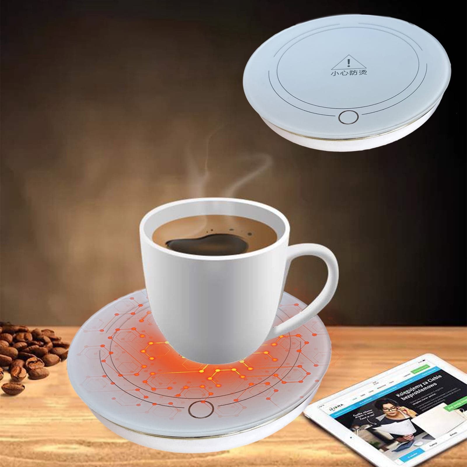 Coffee Mug Warmer – Auto Shut-Off Cup Heater for Desk, Lunch Box, Office