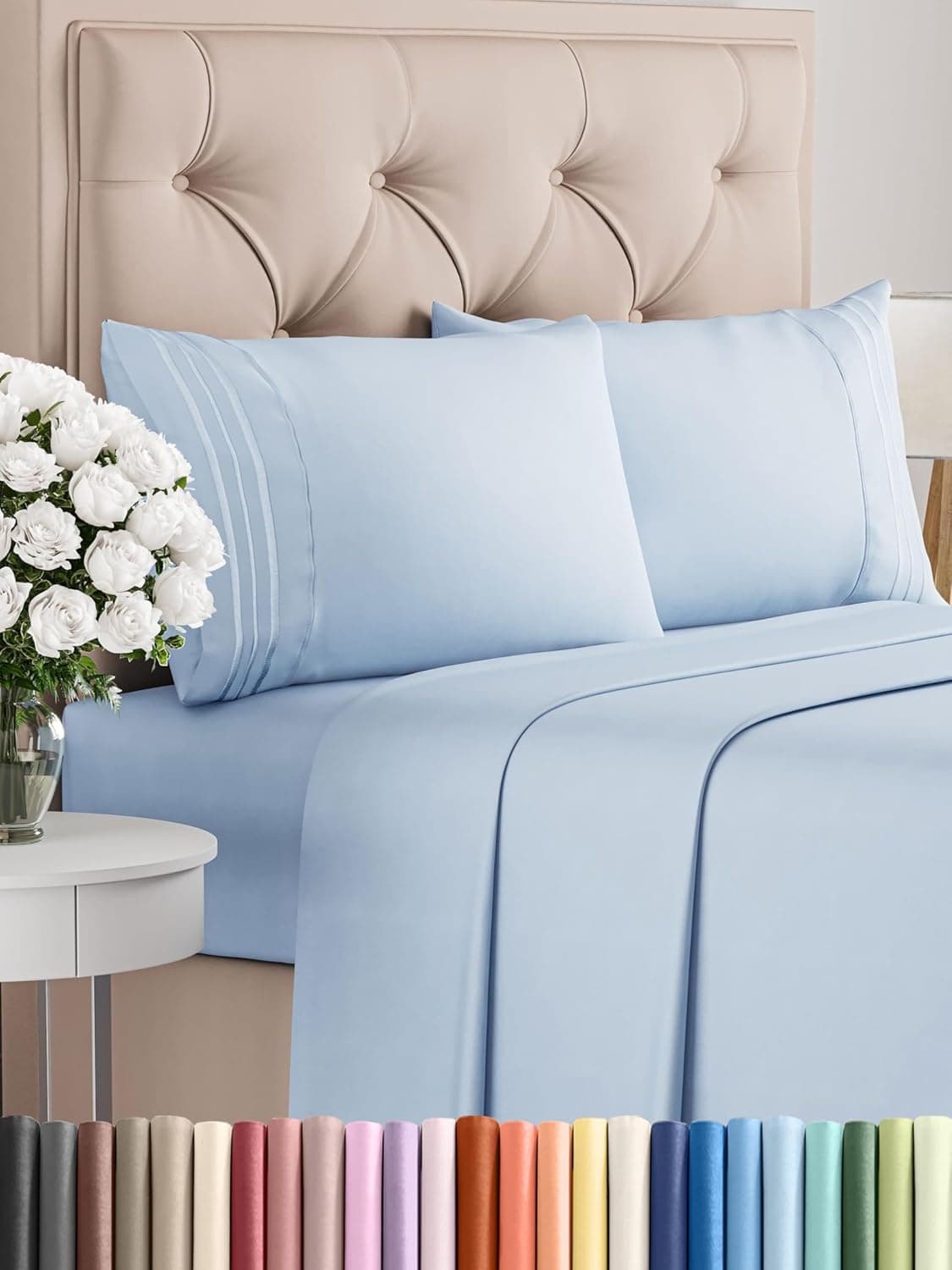 LUXURY  Navy Blue TWIN/TWIN XL Size Quilt Sets with Pillow Shams  All Seasons,(I