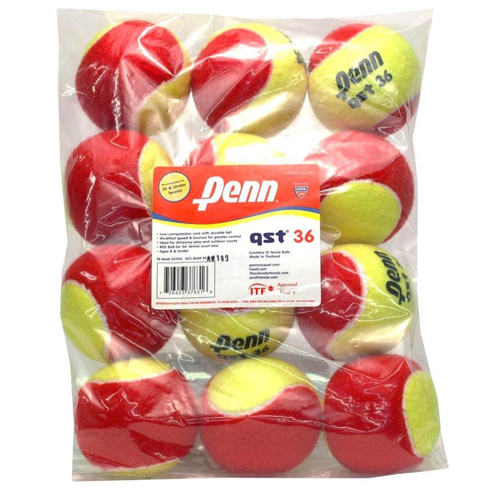 Penn QST 36 Felt Tennis Balls (12 per bag)
