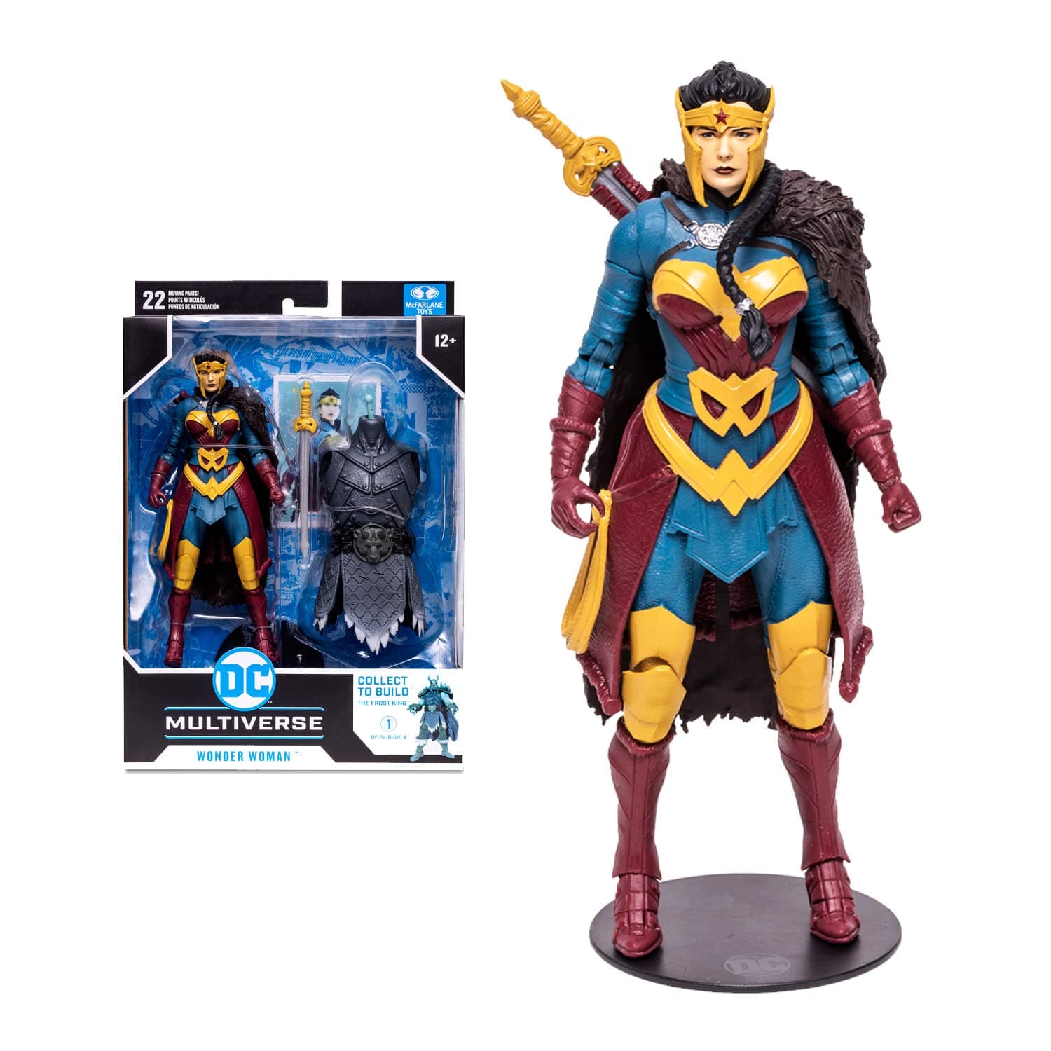 McFarlane Endless Winter Wonder Woman * BAF Frost King 7-Inch Figure Fac Sealed