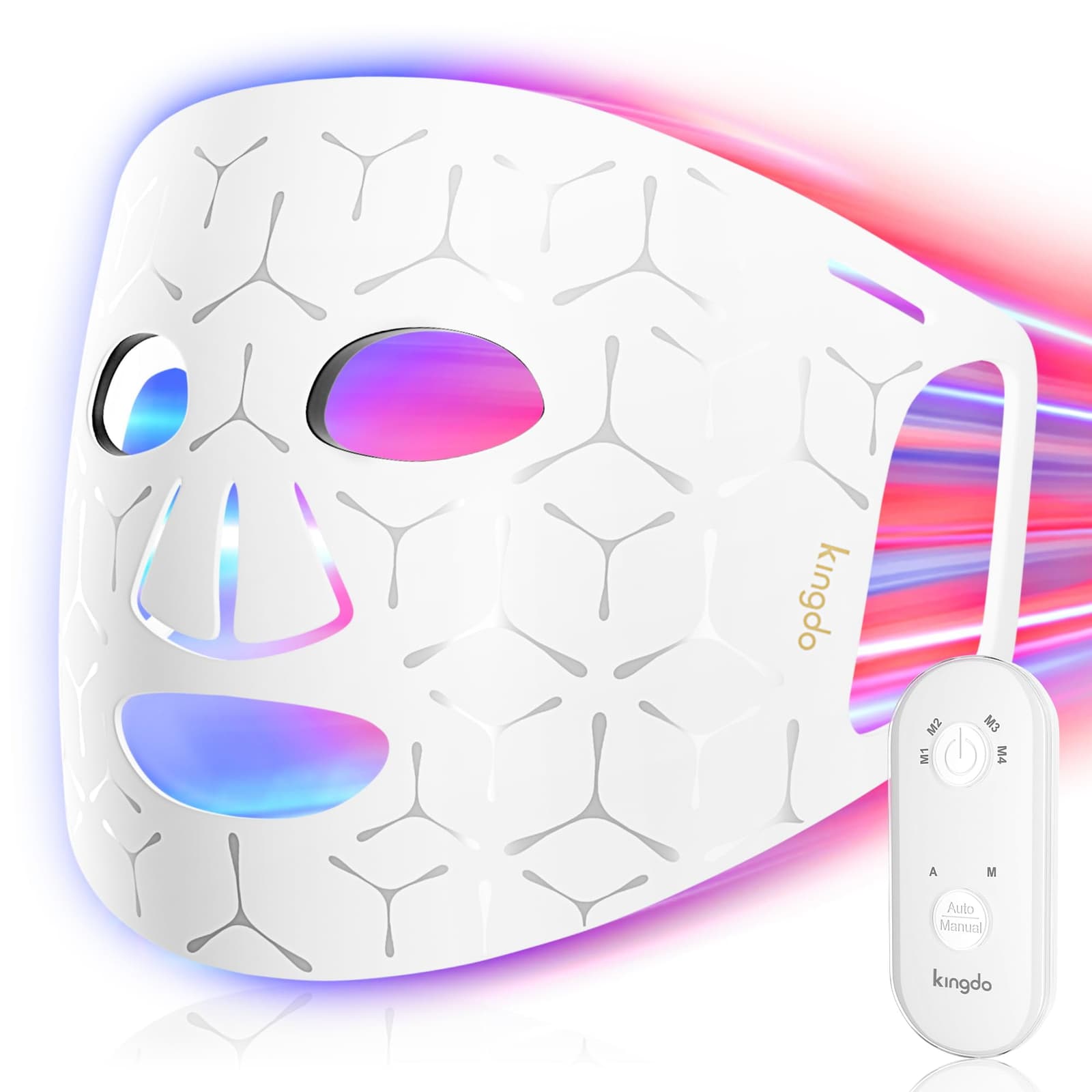 KINGDO LED Light Therapy Facial Mask New/Open Box