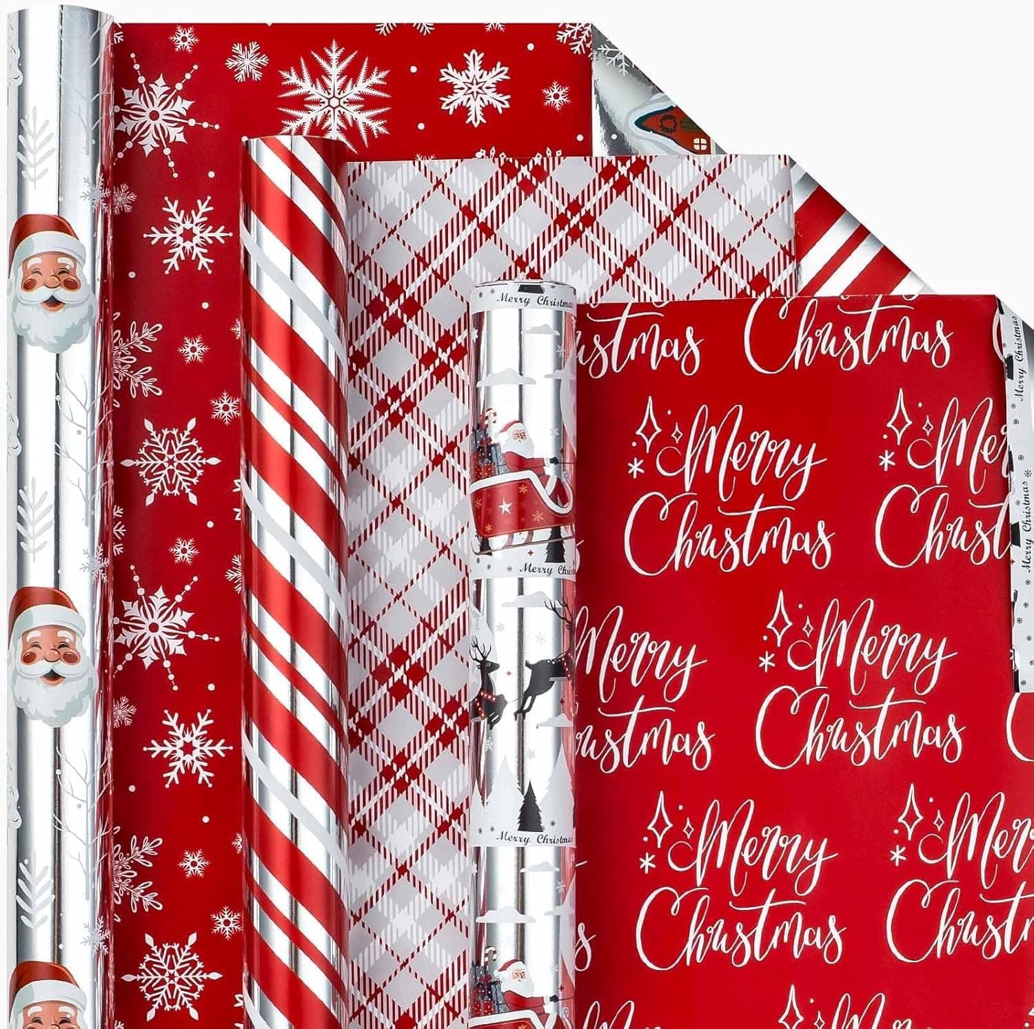 Reversible Newspaper Christmas Wrapping Paper  17 Inches X 16.5 Feet