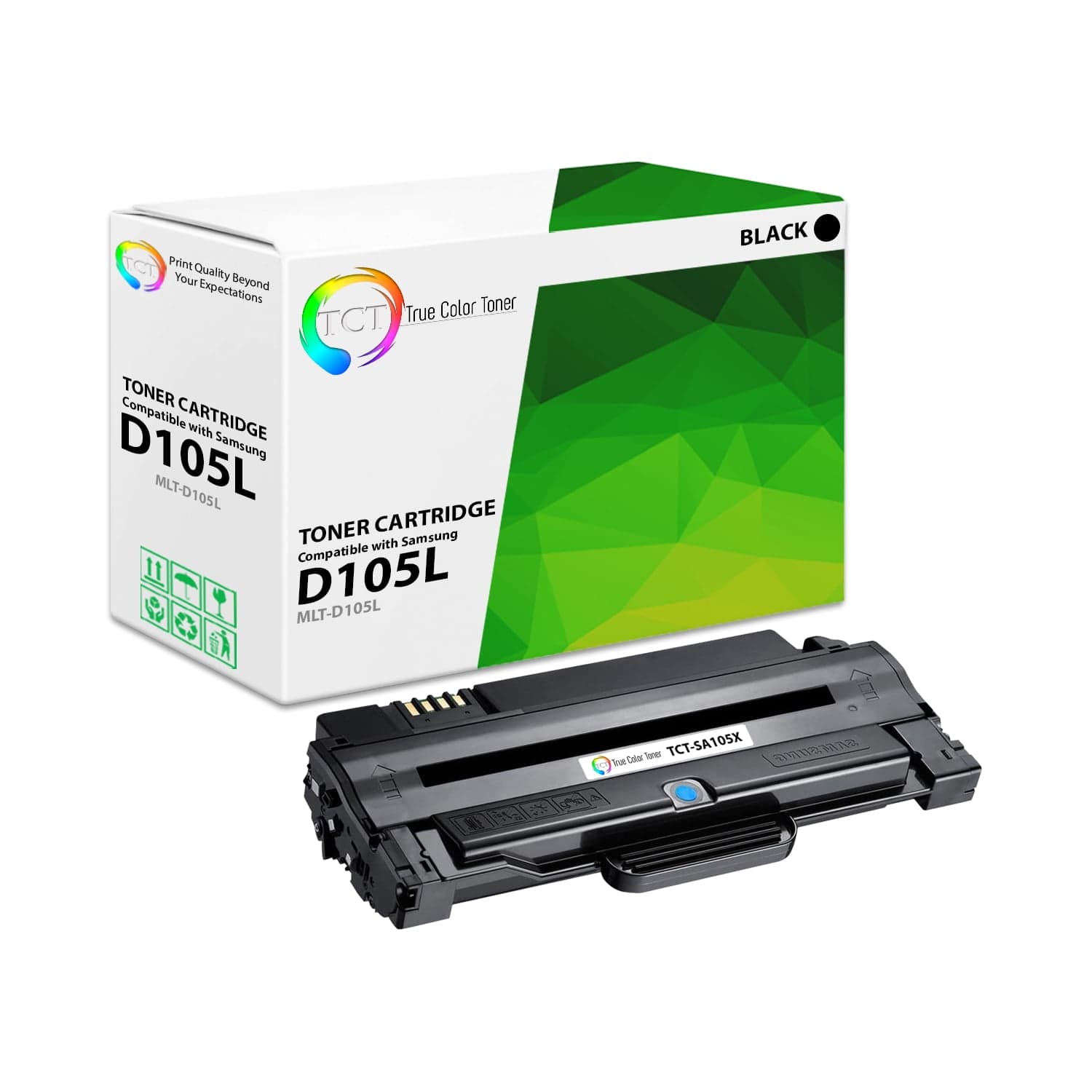 Samsung 105L Black High Capacity Toner Cartridge (MLT-D105L) - Compatible