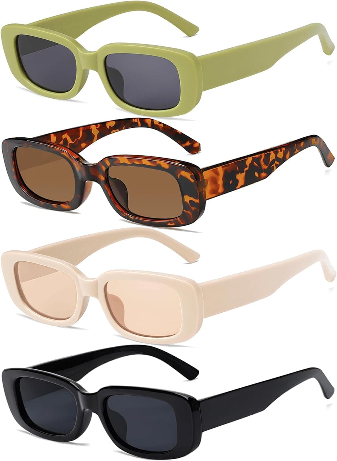 Retro Sun Glasses 90’s Vintage Square Frame Shades